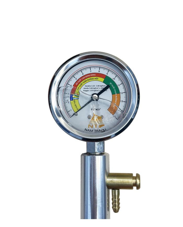 Fuel pump and combustion chamber pressure gauge